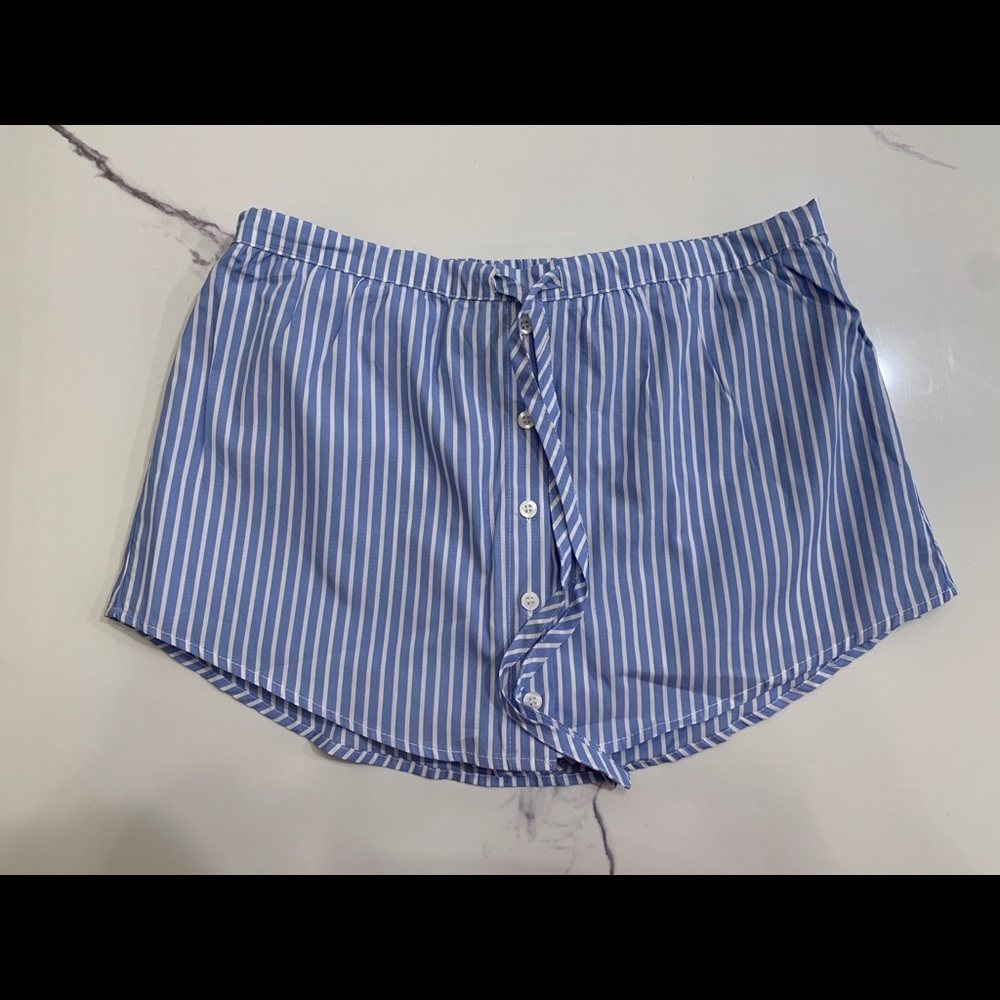 NWT Striped Blue Skort